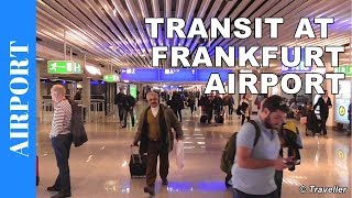 TRANSIT WALK AT FRANKFURT Airport FRA Terminal 1  Connection Flight Transfer Arriving amp Departing [upl. by Anitnamaid]