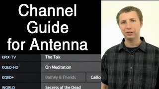 TV Channel Guide Options for OTA Antenna TV [upl. by Erhard]