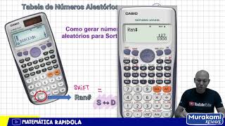 Números Aleatórios  Tabela Excel e Calculadora Científica ✅ INTRODUÇÃO À ESTATÍSTICA 06 [upl. by Elrem]