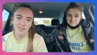 VLOG  Prematch meal and game day with Arsenal ⚽️  Lisa Evans amp Vivianne Miedema [upl. by Dinesh]