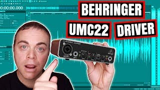 Behringer UMC22 Driver Setup  Behringer USB Audio Interface [upl. by Neelrahc]