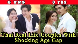 Top 5 Thai Real Life Couples With Shocking Age Gap  PonBua  Naya  Praomook  Thai Drama [upl. by Burdett841]