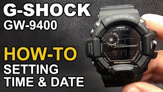 Gshock GW9400 Rangeman  Watch Setting Tutorial [upl. by Claudio191]