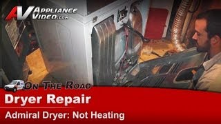 Admiral Dryer Repair  Not Heating  Thermal Fuse [upl. by Far]