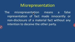 Misrepresentation [upl. by Vinson]