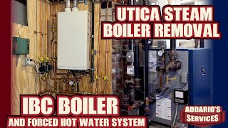 High Efficiency IBC Boiler Installation Utica Steam Boiler Removal [upl. by Morice]