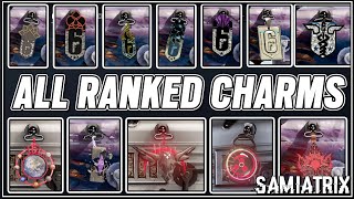 All Ranked Charms Y1S1  Y6S1  Rainbow Six Siege [upl. by Atyekram138]