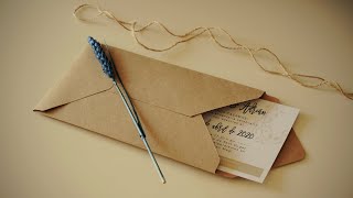 Cómo hacer un sobre para tu invitación 💌 DIY [upl. by Sej522]