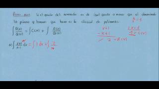 Integrales funciones racionales 1 [upl. by Elleiram367]