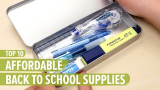 Top 10 Affordable Back To School Supplies [upl. by Ahsiya]