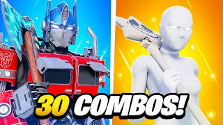 30 Best TRYHARD Fortnite Skin Combos [upl. by Okorih120]